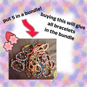 Colorful Beaded Bracelets Bundle